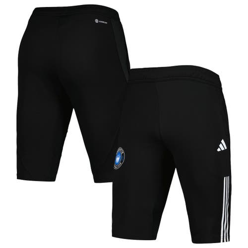 Men's adidas Black Charlotte FC 2023 On-Field Training AEROREADY Half Pants