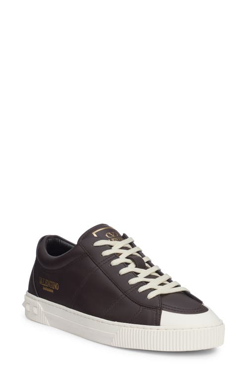 Shop Valentino Garavani Cityplanet Sneaker In E05-ebano/ivory