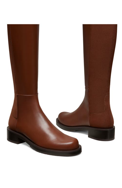 Shop Stuart Weitzman 5050 Bold Over The Knee Boot In Deep Coffee