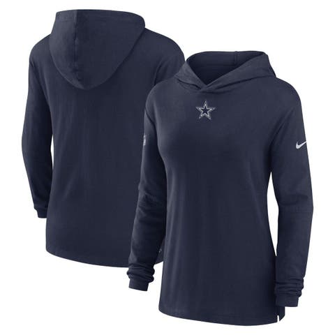 Women's Antigua White Dallas Cowboys Victory Chenille Pullover Hoodie