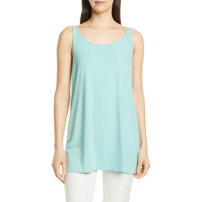 Eileen Fisher Scoop Neck Tank, Blue