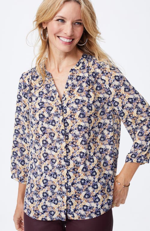 Nydj Pintuck Blouse In Meadowood