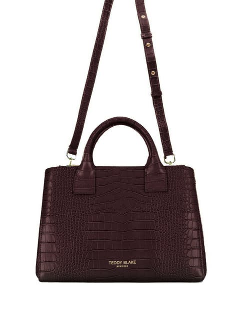 Teddy Blake Bella Croco 12" In Dark Brown