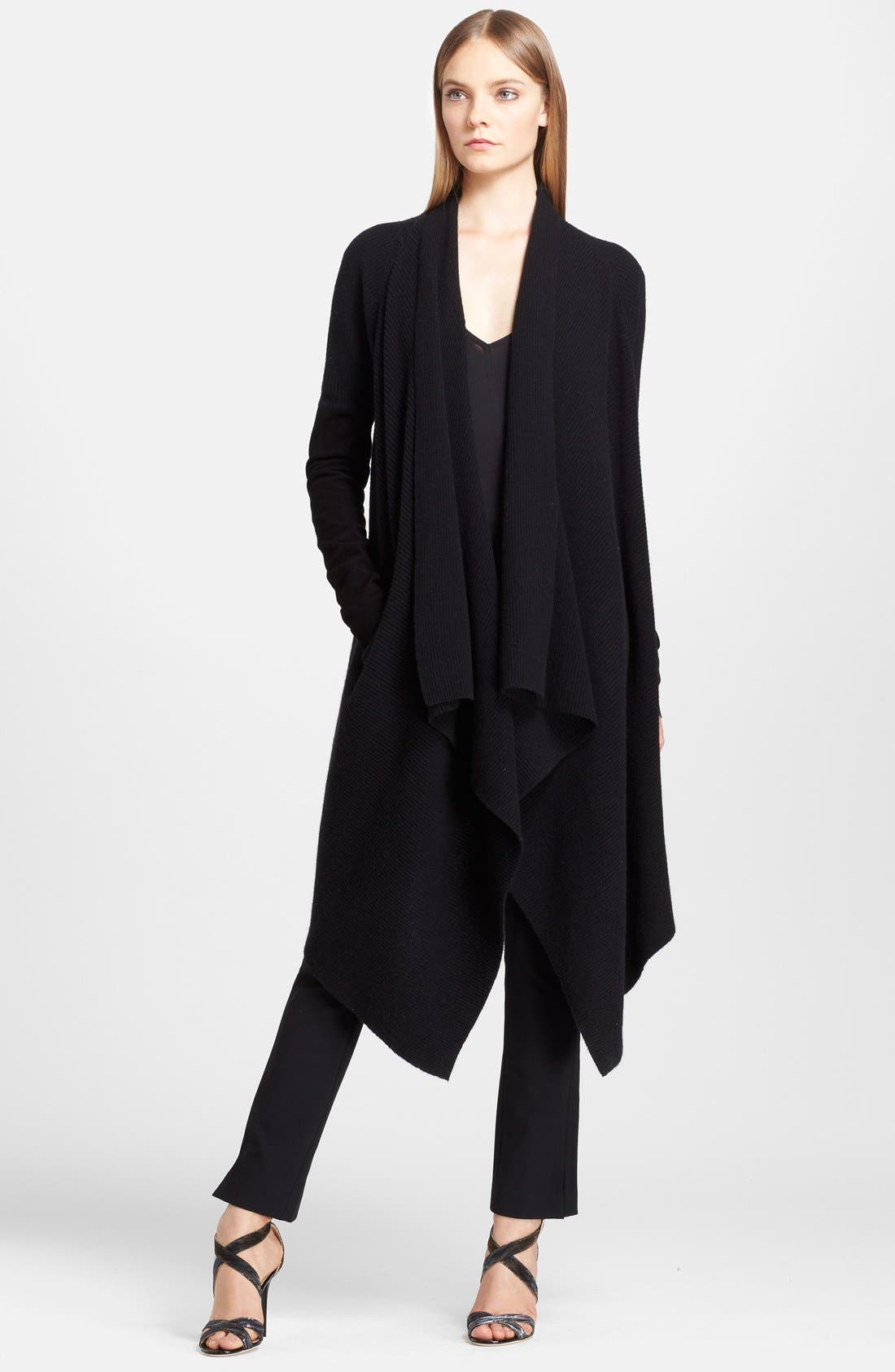 Donna Karan New York Drape Front Cashmere Cozy Coat | Nordstrom