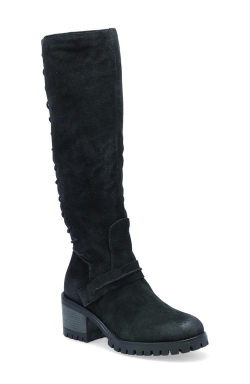Miz Mooz Mavis Knee High Lace-Up Shaft Boot in Black at Nordstrom, Size 5.5-6Us