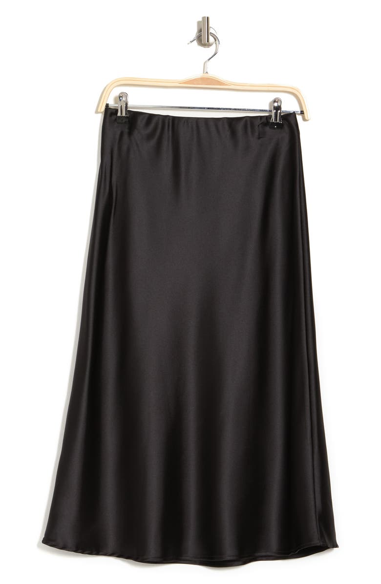 Renee C Solid Satin Midi Skirt | Nordstromrack