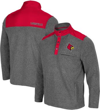 Men's Concepts Sport Heathered Charcoal/Red Louisville Cardinals