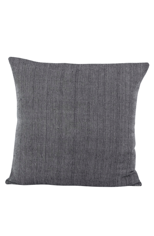 Manushi Zig Zag Woven Pillow In Black And White