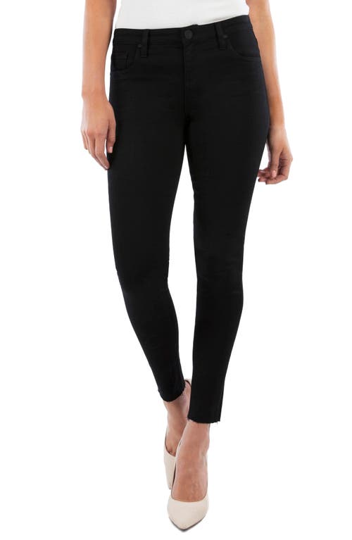 KUT from the Kloth Donna High Waist Ankle Skinny Jeans Black at Nordstrom,