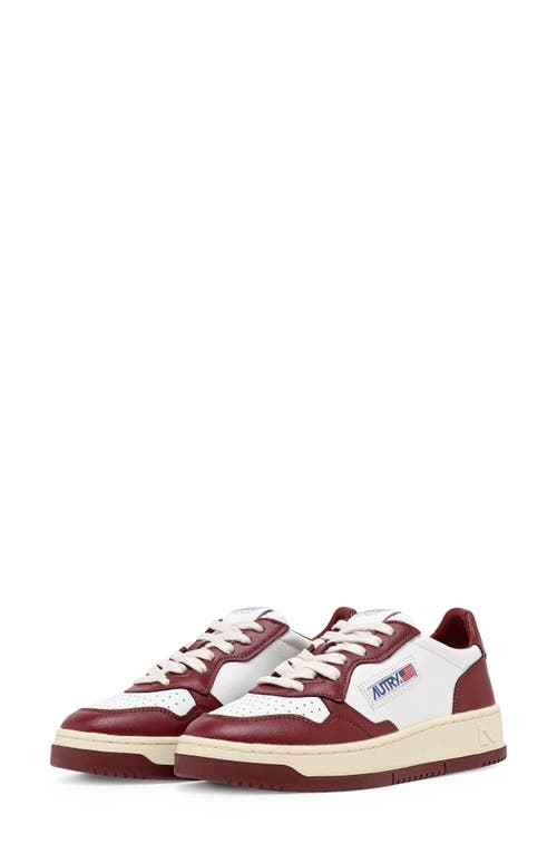 AUTRY Medalist Low Sneaker Wht/syrah at Nordstrom,