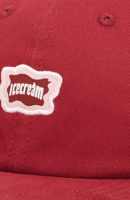 Icecream Arctic Cotton Twill Baseball Cap In Rhododendron