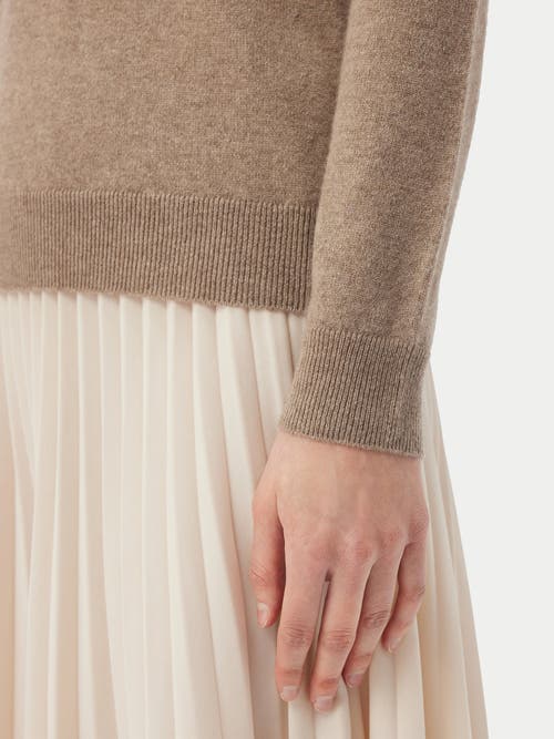 Gobi Cashmere Classic Turtle Neck In Taupe