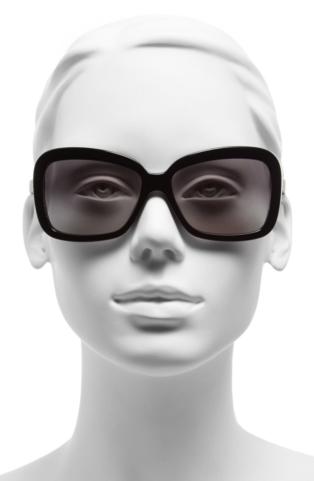 burberry 56mm retro sunglasses