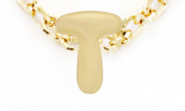 Panacea Bubble Initial Necklace In Gold-t