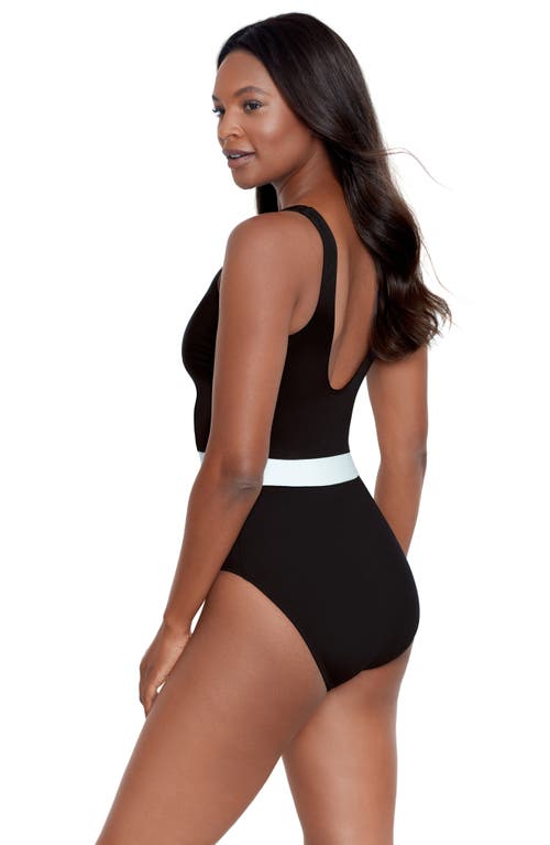 Miraclesuit Spectra One-piece Swimsuit In Black/white
