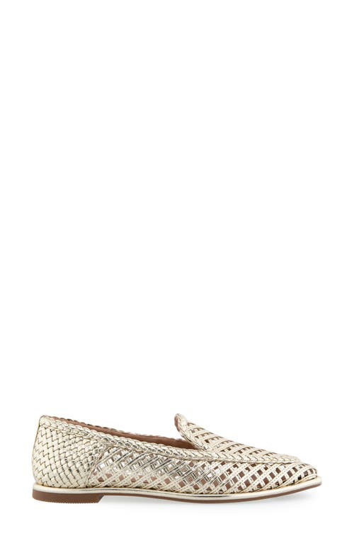 Shop Aerosoles Nagle Woven Loafer In Soft Gold