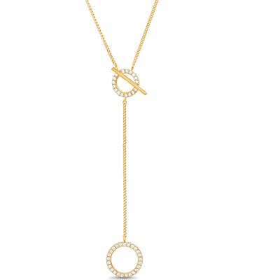 Lesa Michele Open Circle Y-Necklace