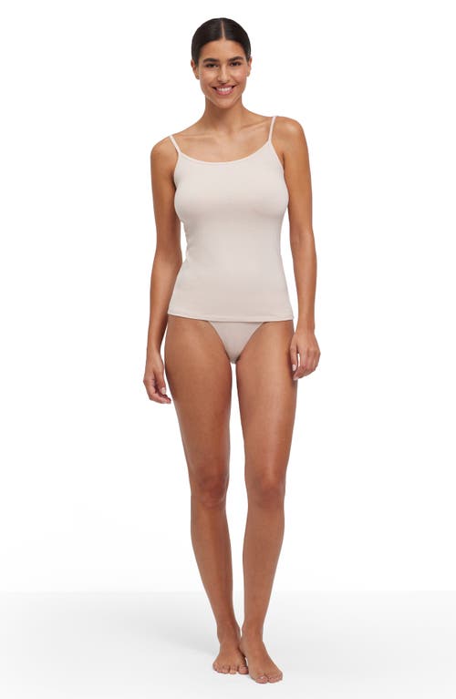 Falke Daily Climate Cotton Blend Camisole In Oatmeal