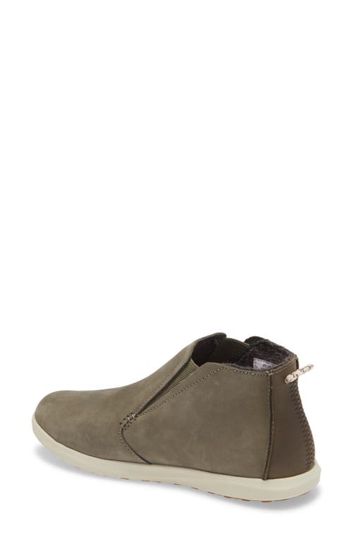 Shop Olukai Hawai'iloa Manu Hope Sneaker Boot In Dusty Olive/cloud Leather