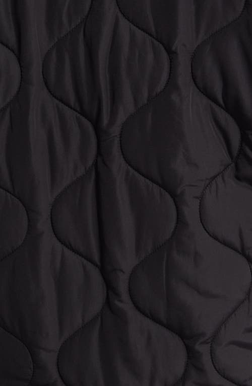 Shop Lucky Brand Onion Quilted Jacket In Black