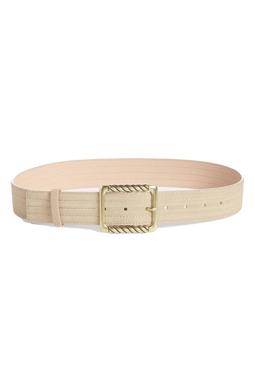 Treasure & Bond Stand Out Suede Waist Belt in Tan Sesame