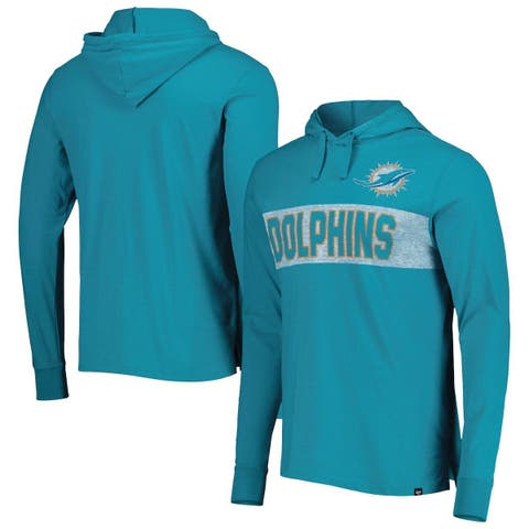 Miami Dolphins Speed Drill Streak Pullover Hoodie - Aqua