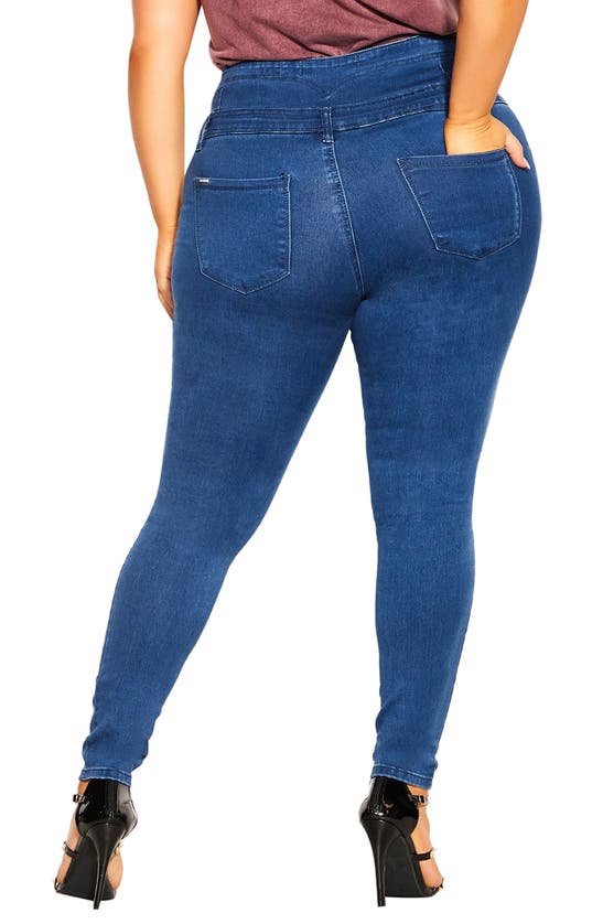 CITY CHIC CITY CHIC ASHA RIPPED SKINNY JEANS