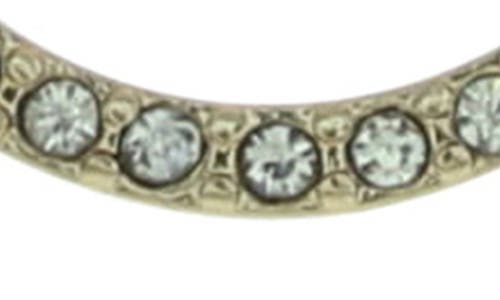 Olivia Welles Crystal Open Circle Stud Earrings In Gold/clear