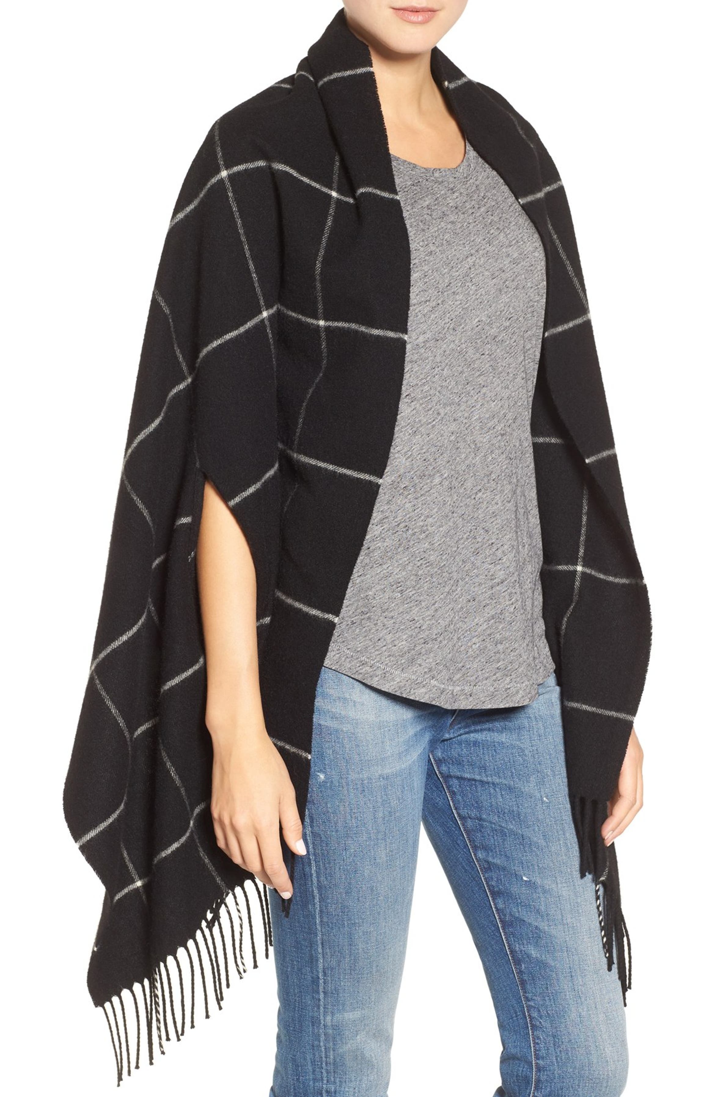 Madewell Check Wool Wrap | Nordstrom