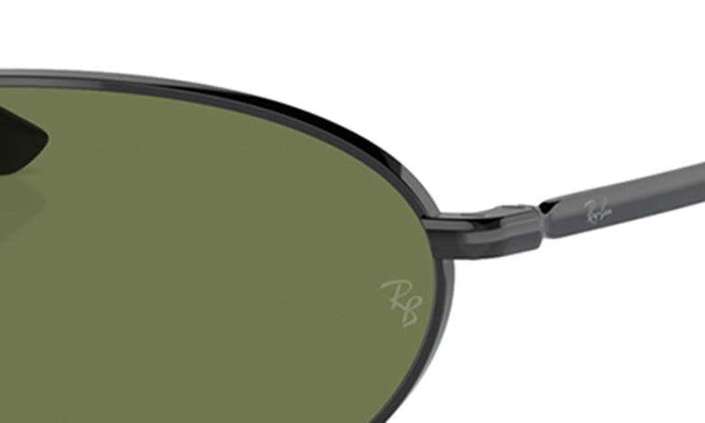 Ray Ban 59mm Irregular Oval Sunglasses In Black