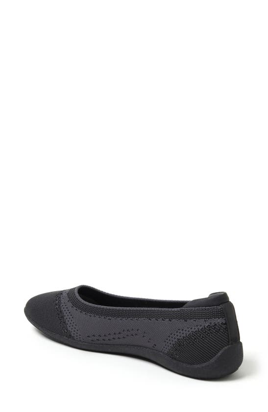 Dearfoams Misty Ballet Flat In Black Multi