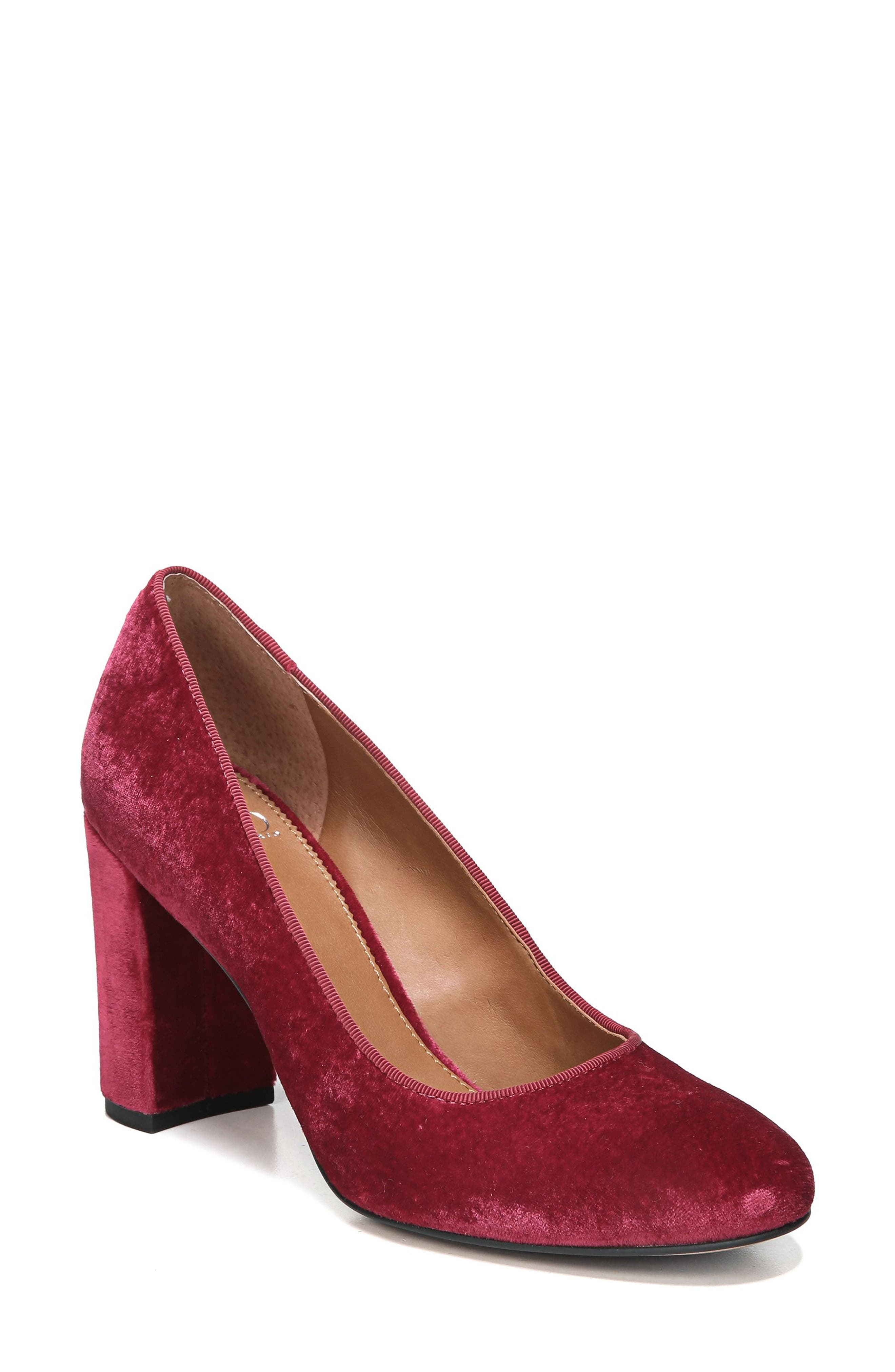 franco sarto aziza block heel pump