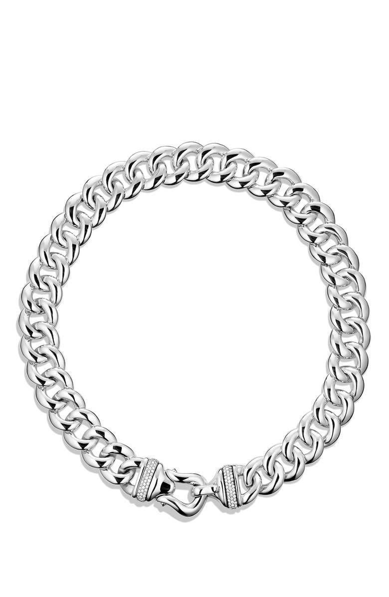 David Yurman 'Buckle' Chain Necklace with Diamonds | Nordstrom