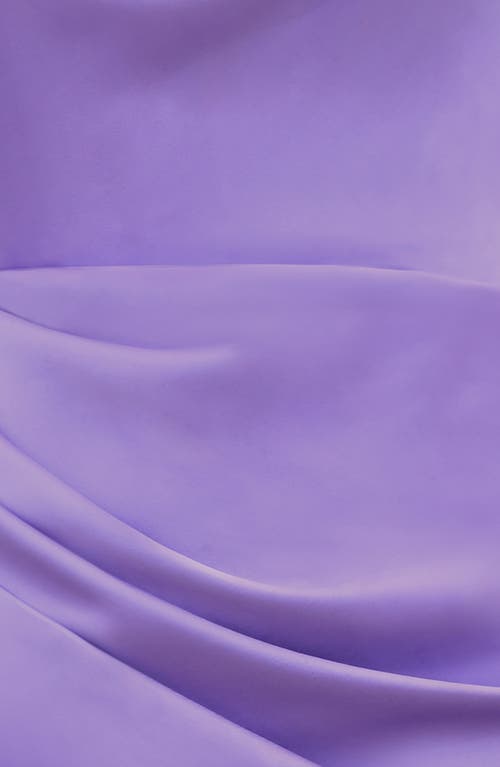 House Of Cb Santana Strapless Satin Cocktail Dress In Fairy Wren