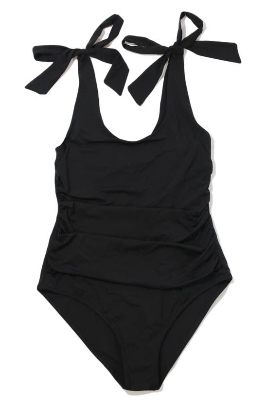 Shop Hanky Panky Scoop One-piece Swimsuit In Black