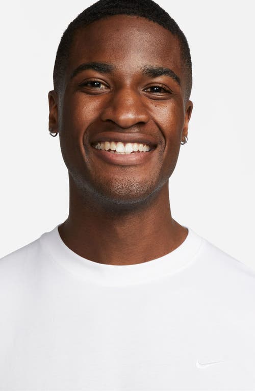 Nike Men's Primary Dri-fit Short-sleeve Versatile Top In White/white