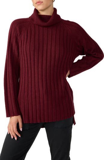 Caslon ribbed 2025 turtleneck tunic sweater