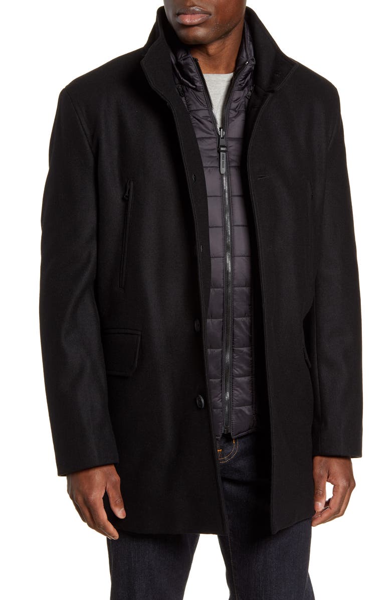Cole Haan 3-in-1 Car Coat, Main, color, Black
