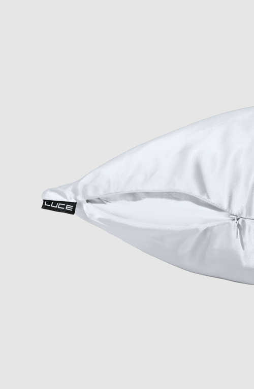 Luce Beauty Premium Satin Pillowcase For Silky Smooth Hair & Skin In White