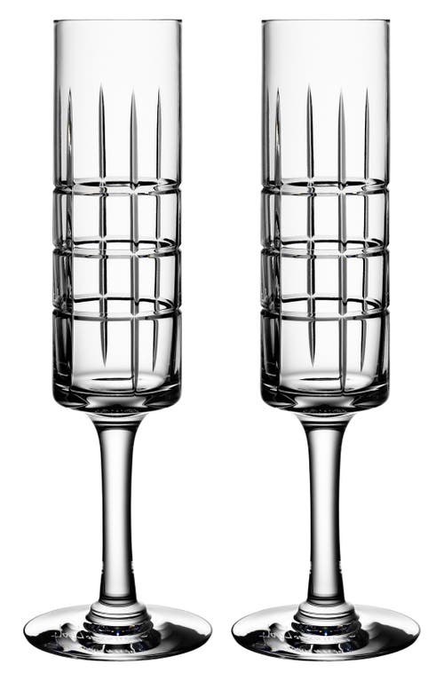 Orrefors 'Street' Crystal Champagne Flutes in Clear at Nordstrom