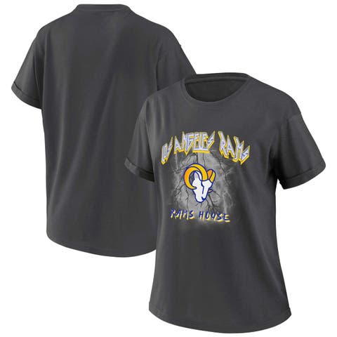 Women's Wear by Erin Andrews Charcoal New Orleans Saints Boyfriend T-Shirt Size: Medium