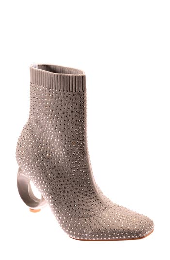Ninety Union Barb Round Heel Bootie In Silver