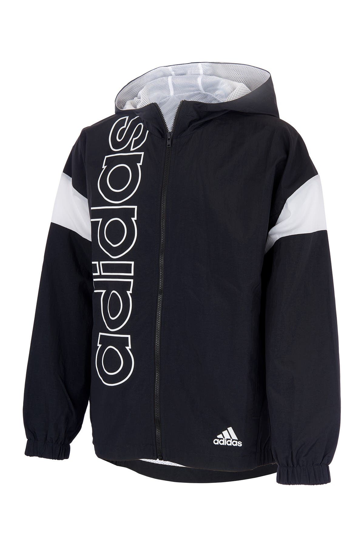 adidas front zip hooded jacket