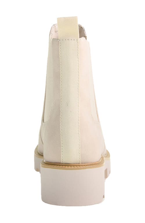 Shop Chinese Laundry Rev Platform Chelsea Boot In Cream