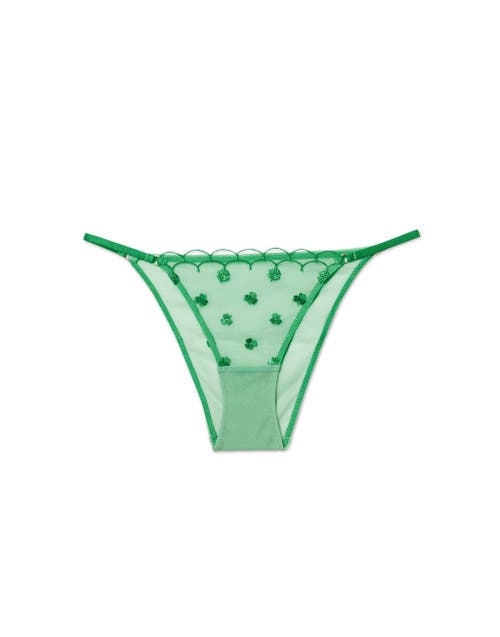 Shop Adore Me Bettie Brazilian Panties In Medium Green
