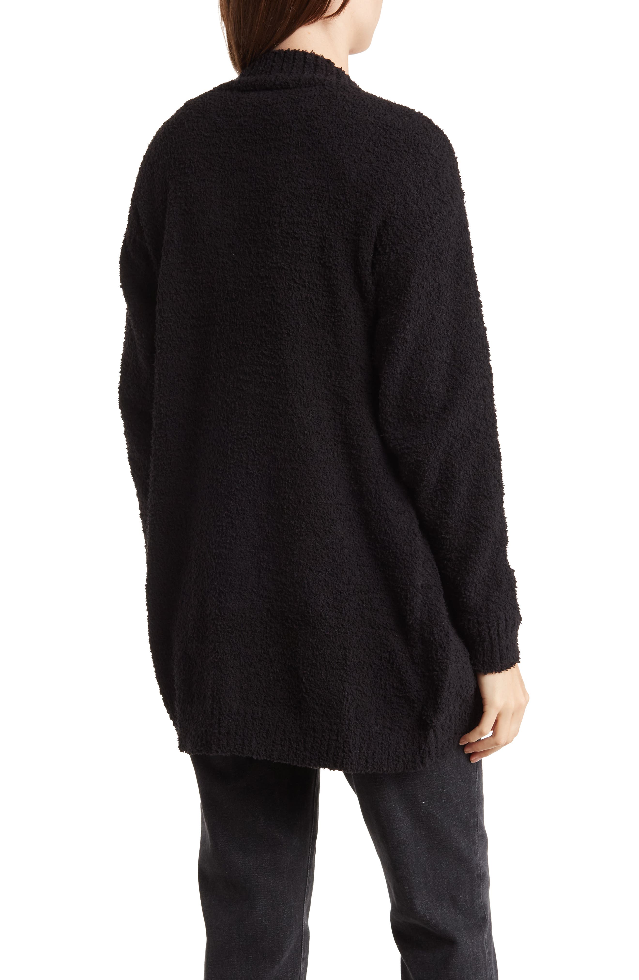 Love Tree Open Front Fuzzy Cardigan 