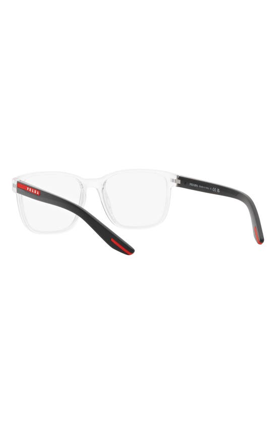PRADA PRADA LINEA ROSSA 57MM PILLOW OPTICAL GLASSES