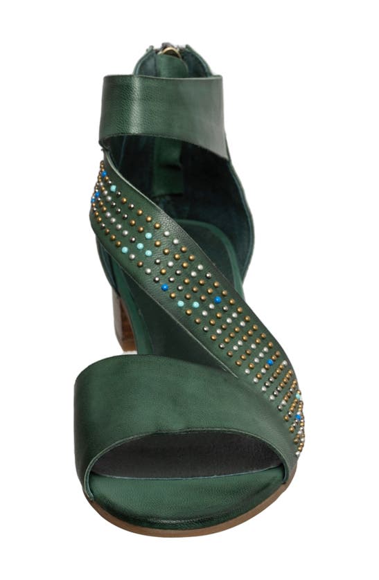 Antelope Birdie Studded Strap Sandal In Turquoise Leather