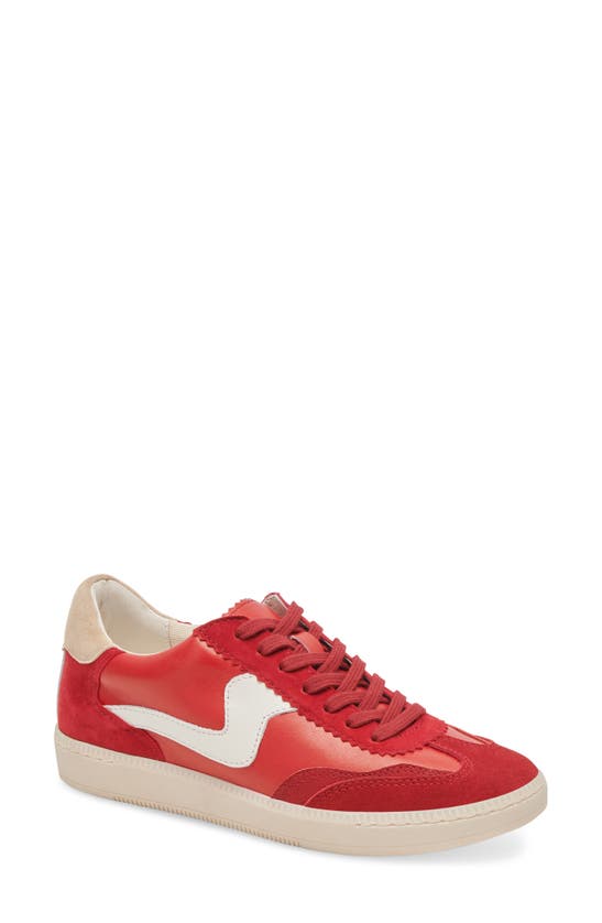 Shop Dolce Vita Notice Sneaker In Red Suede