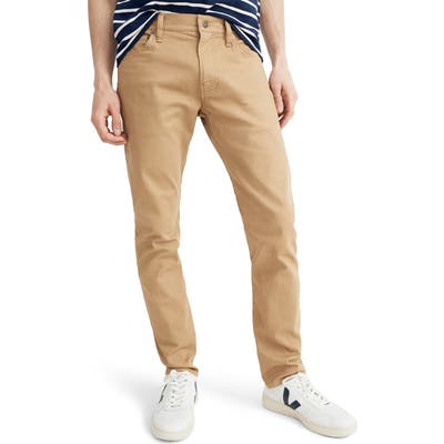 Madewell Garment Dyed Slim Fit Jeans, Brown